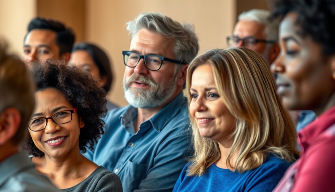 People in a meeting