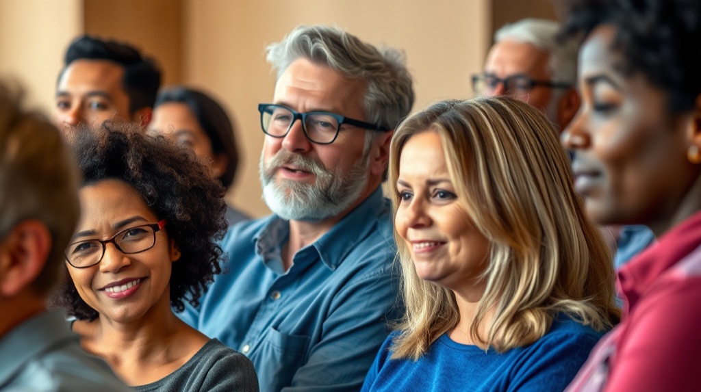People in a meeting