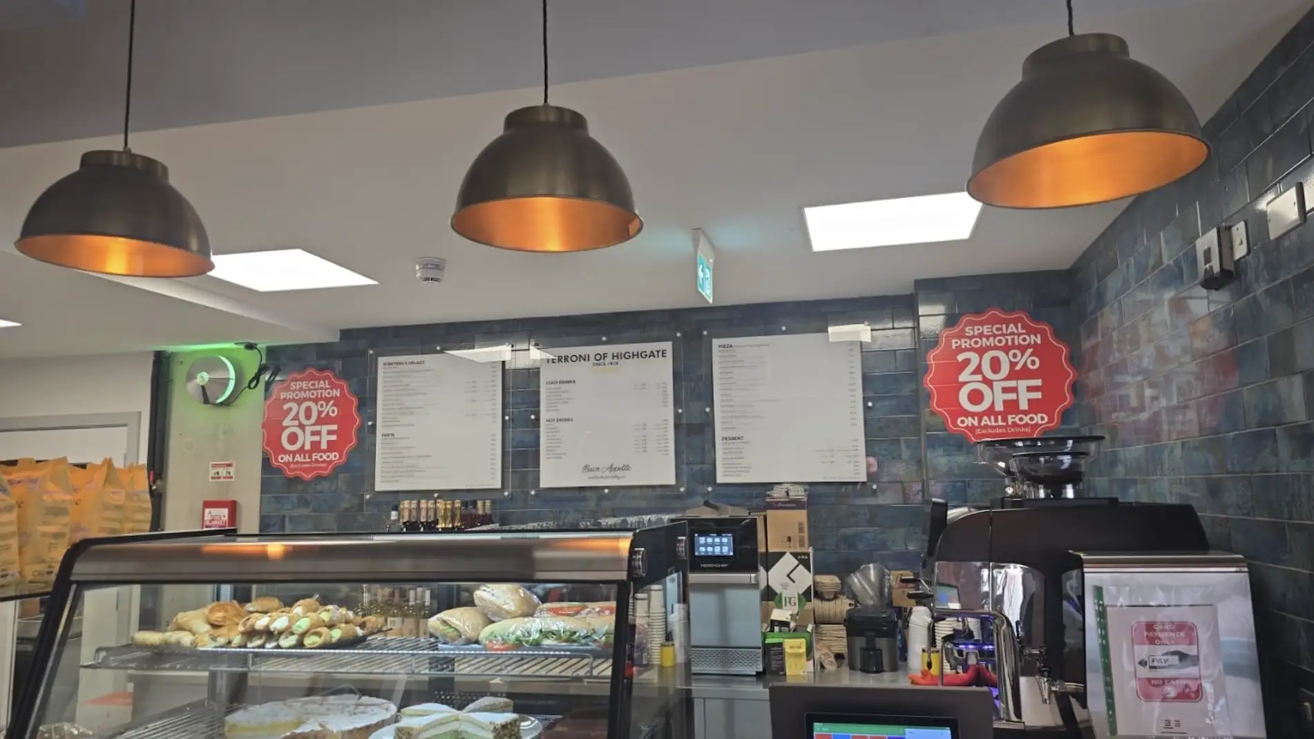20 percent of food cafe
