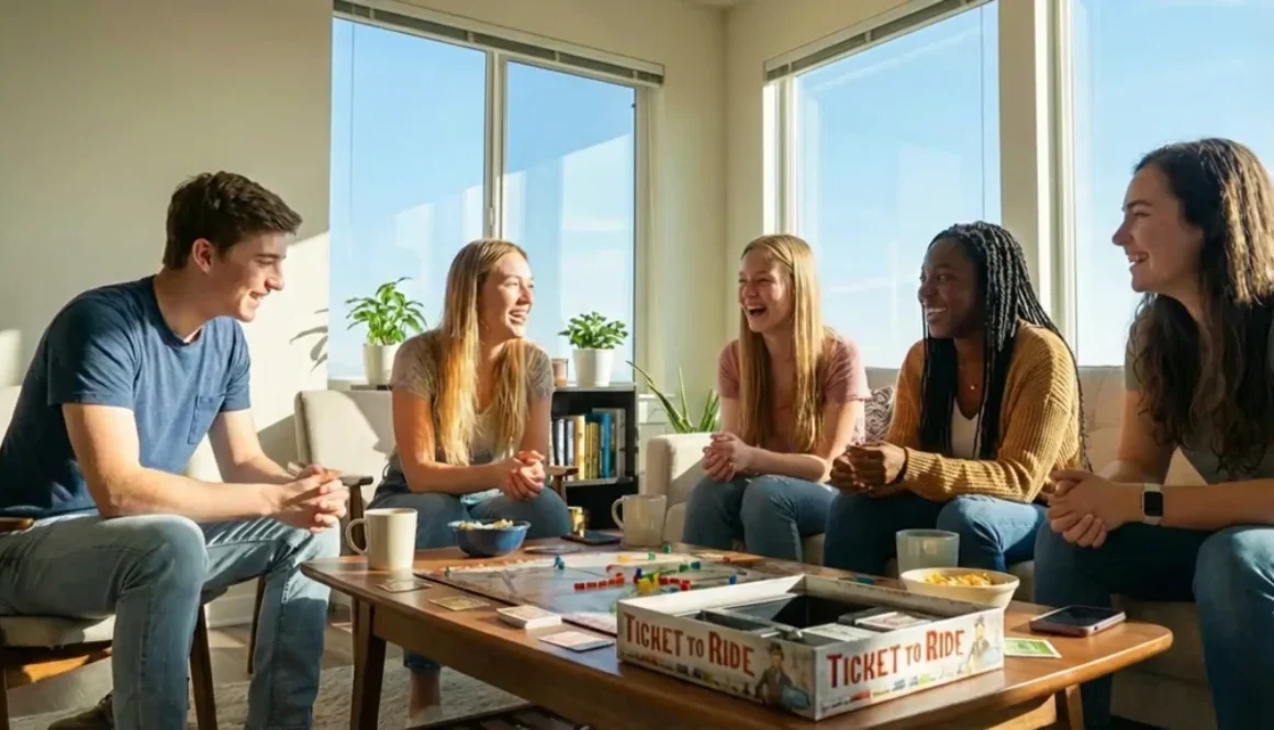 Young people and board game v3s